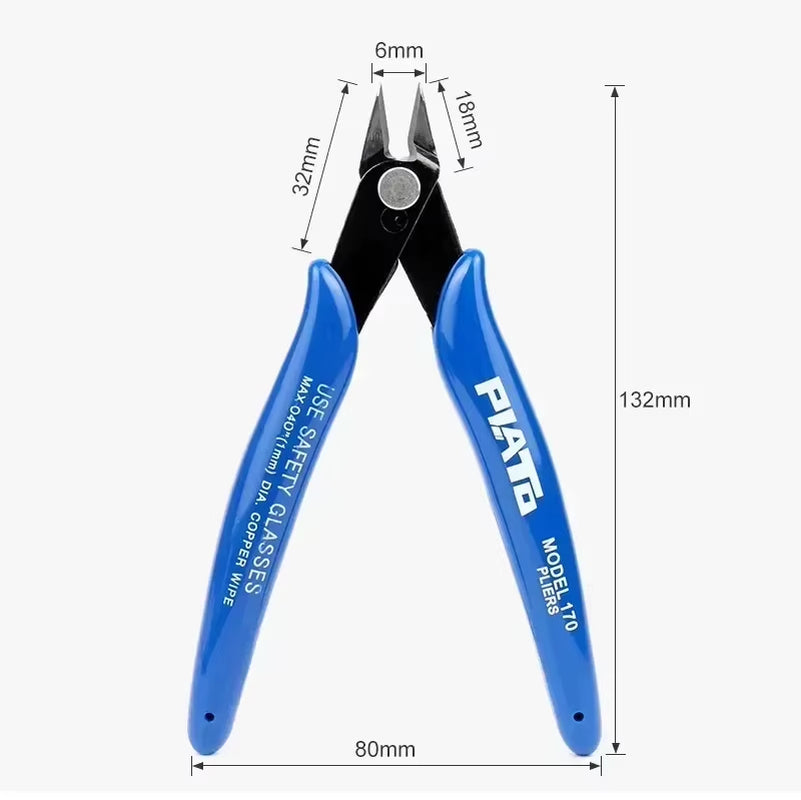 170 Plate Wire Cutting Pliers Flat for Electronic Tool Wire