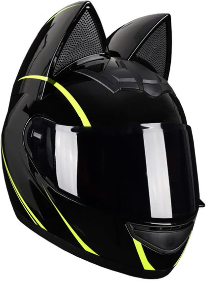 Orejas De Gato Cascos Integrales Moto ECE Homologado Casco Moto Modular Casco De Carreras Con Visera Cascos De Moto Modulares Para Mujeres Y Hombres Adulto