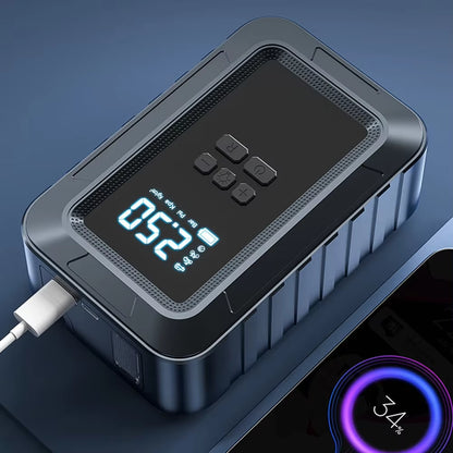 Rechargeable Air Pump Wireless Tire 12Velectric Inflator Portable Compressor Digital Cordless Car Tyre Inflator for Auto Bicycle