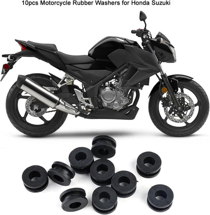 Arandelas De Carenado De Motocicleta Arandela De Goma Carenado Moto 10 Arandelas De Carenado De Goma Para Motocicleta