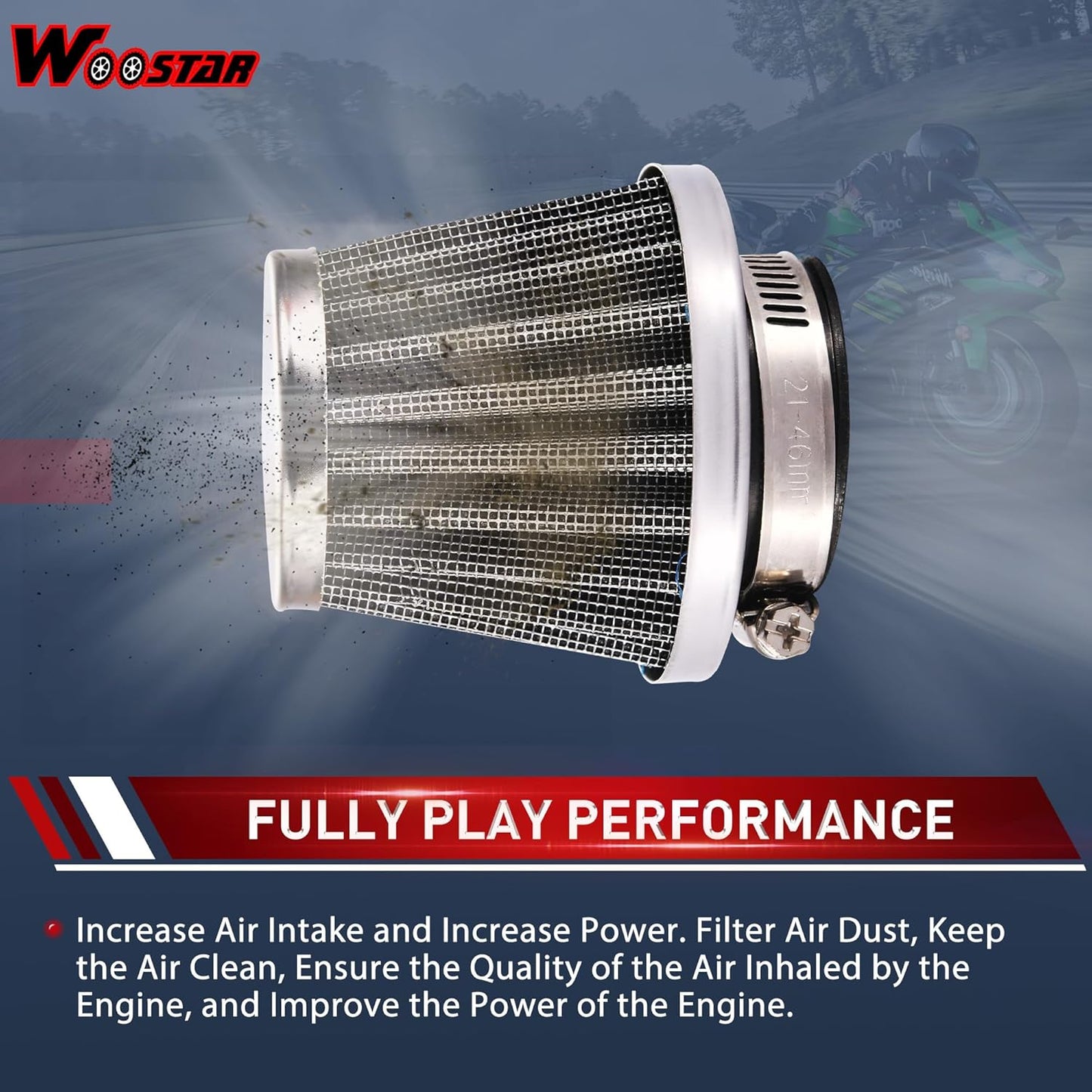 WOOSTAR PZ19 Carburador Con 35Mm Filtros De Aire Cable Choke Reemplazo Para 50Cc 70Cc 90Cc 110Cc 125Cc China ATV Scooter Go Kart