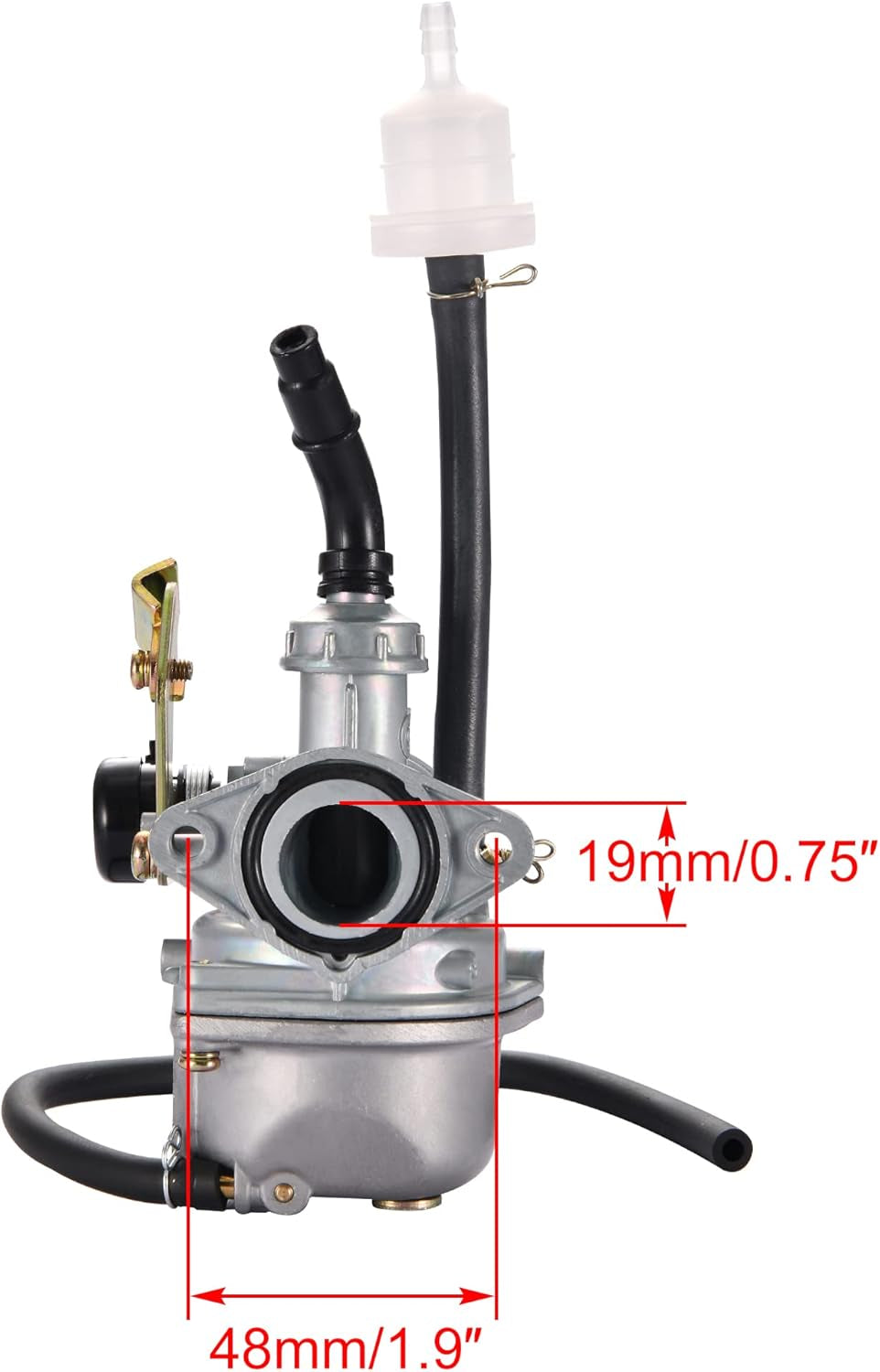 WOOSTAR PZ19 Carburador Con 35Mm Filtros De Aire Cable Choke Reemplazo Para 50Cc 70Cc 90Cc 110Cc 125Cc China ATV Scooter Go Kart