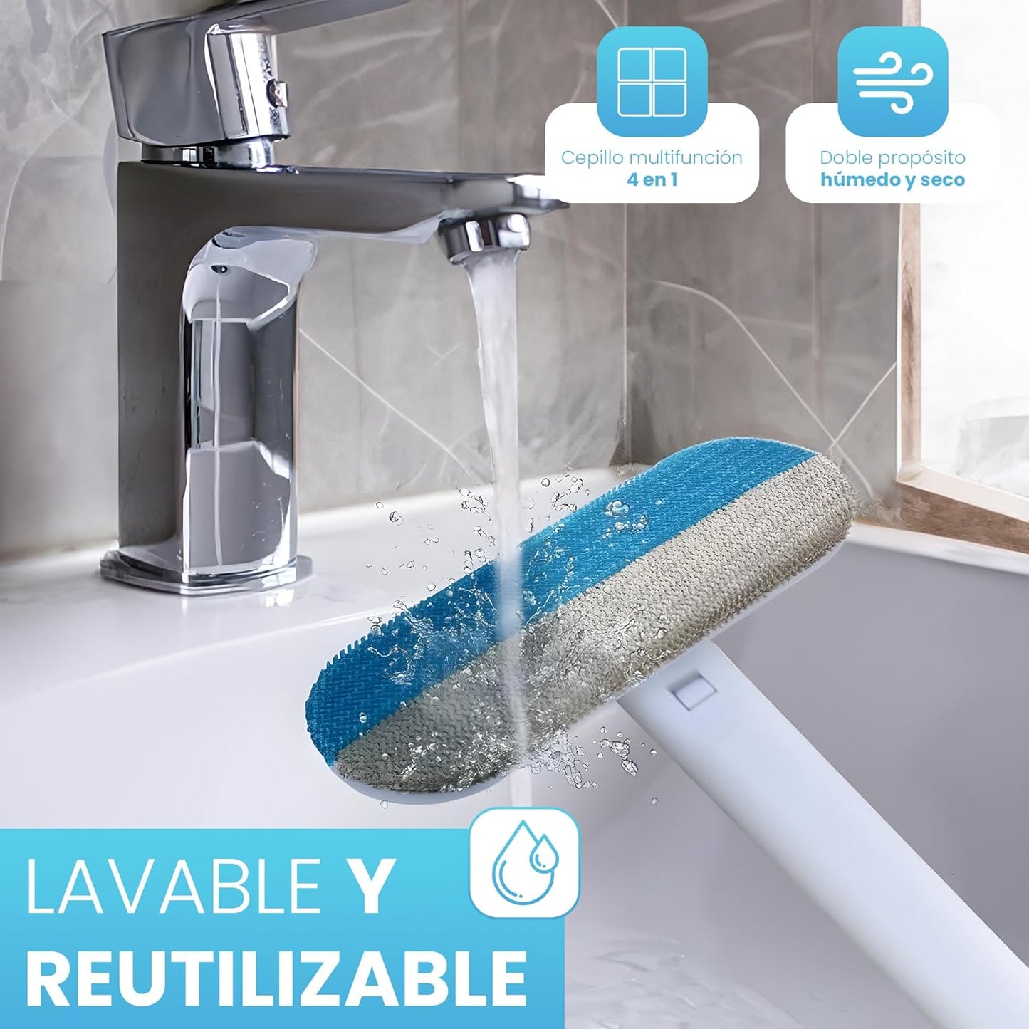 - Limpia Cristales Ventanas | Limpiador De Ventanas Multifunción Para Coches, Limpia Parabrisas, Limpia Pelo Mascotas | Limpiacristales Coche | Limpiador Cristales Profesional