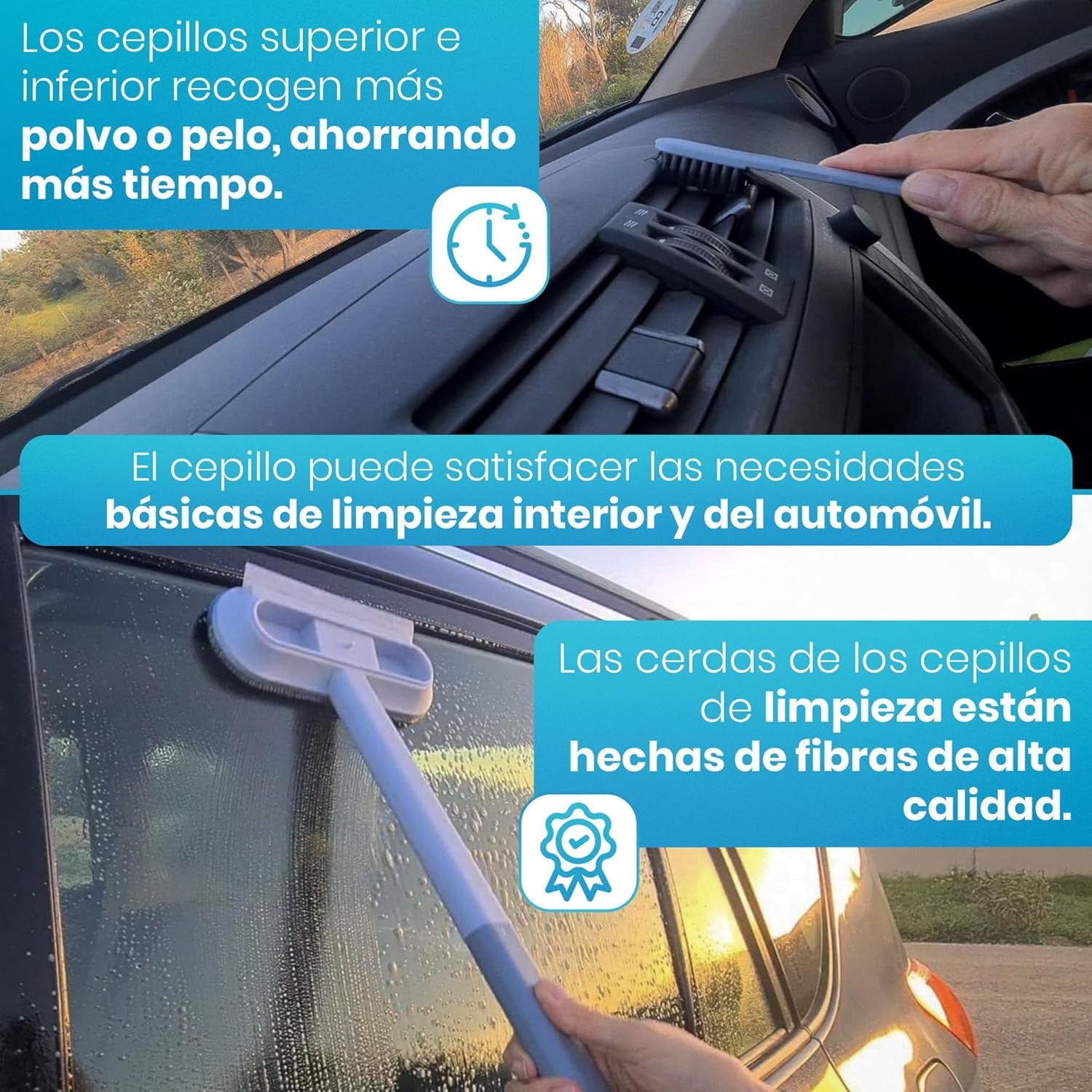 - Limpia Cristales Ventanas | Limpiador De Ventanas Multifunción Para Coches, Limpia Parabrisas, Limpia Pelo Mascotas | Limpiacristales Coche | Limpiador Cristales Profesional
