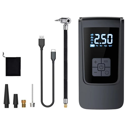 Rechargeable Air Pump Wireless Tire 12Velectric Inflator Portable Compressor Digital Cordless Car Tyre Inflator for Auto Bicycle