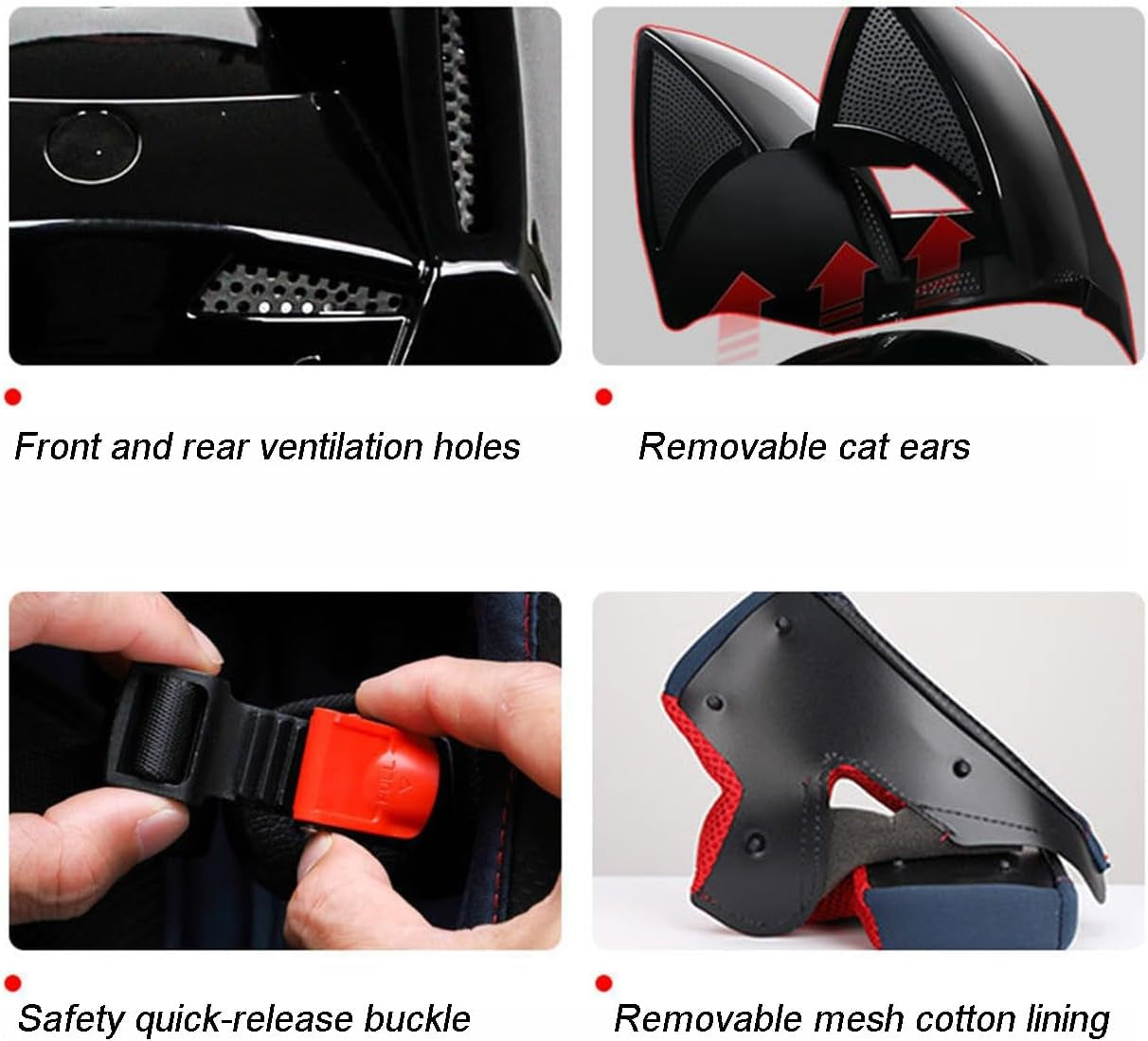 Orejas De Gato Cascos Integrales Moto ECE Homologado Casco Moto Modular Casco De Carreras Con Visera Cascos De Moto Modulares Para Mujeres Y Hombres Adulto